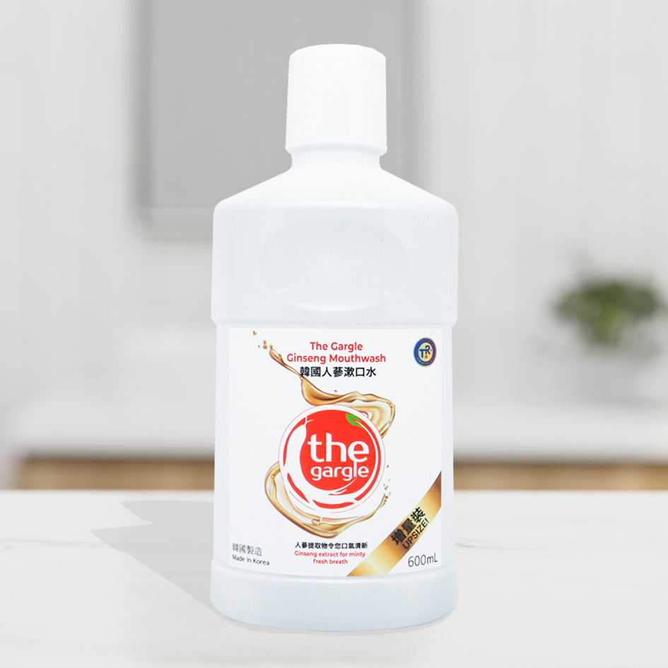 【 增量裝 】The Gargle 韓國 臨床實證 殺菌99%天然韓國人蔘漱口水 600ml